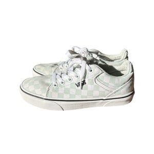 Vans White Checkered Sneakers